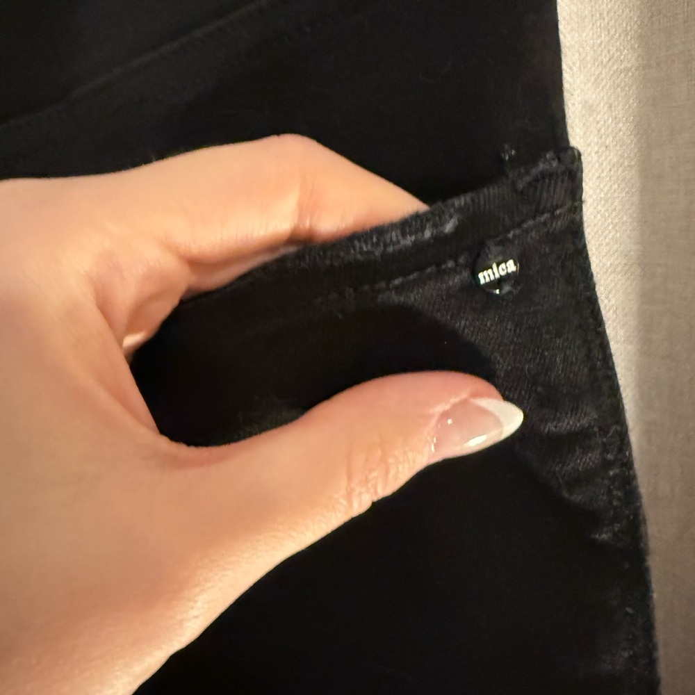 Mica Cropped Wide Leg Black Jeans 29 - Picture 3 of 4